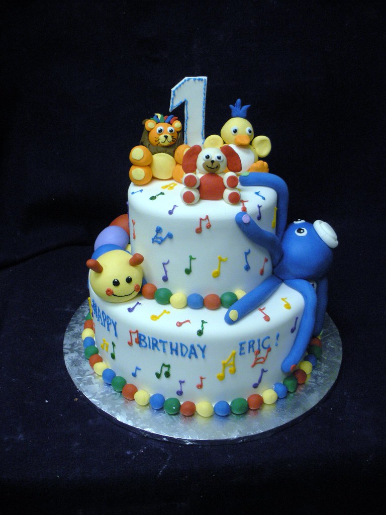 1 baby boy birthday cake