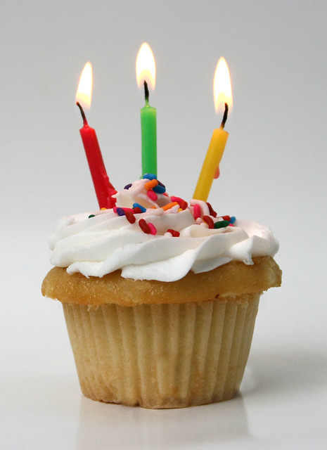 Image result for cupcake with 3 candles
