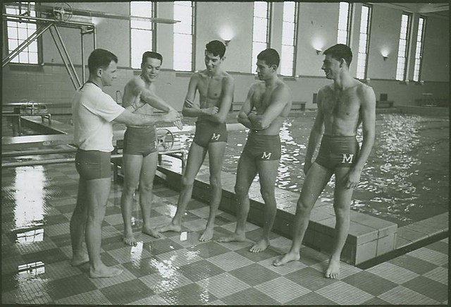 Hot nude gay men swimming