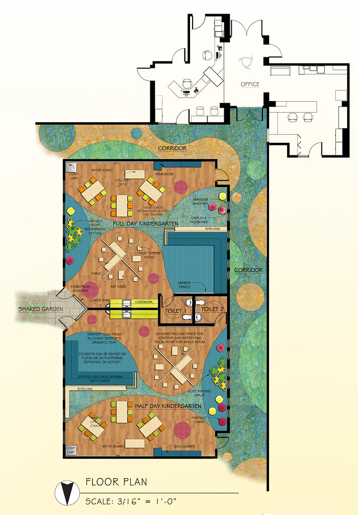 Kindergarten Addition Floor Plan INTR 326 Commercial
