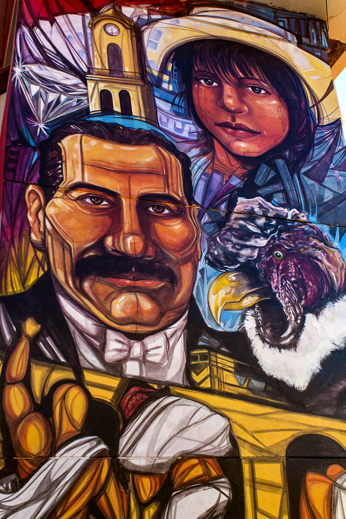 The mural Villazón, Potosí Department, Bolivia