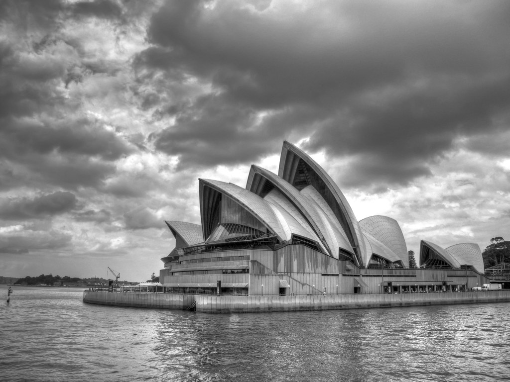 Opera House in Black & White | After arriving in Sydney on b… | Flickr