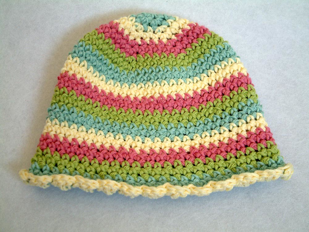FOR SALE: 1a) Crocheted Baby Beanie Hat in Organic Cotton … | Flickr