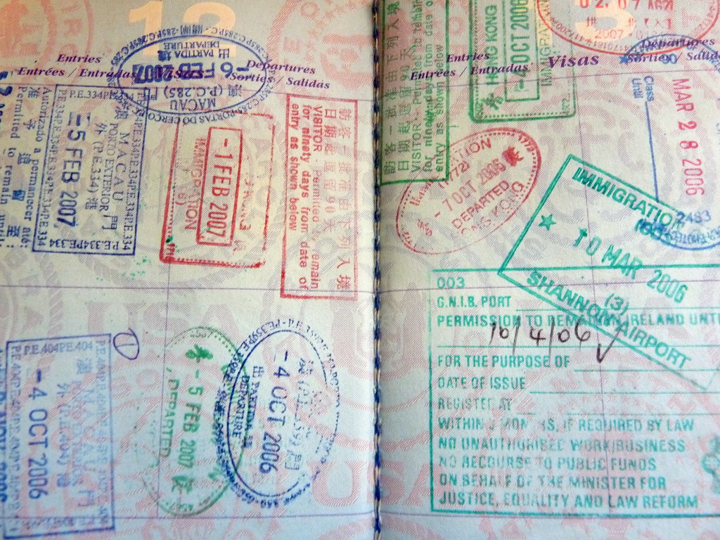 us passport with stamps | Megan Eaves | Flickr