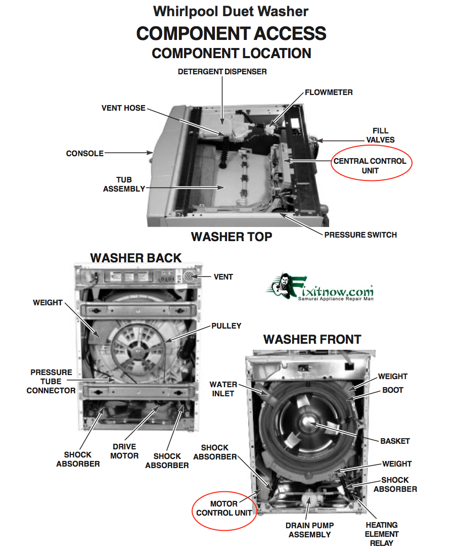 Whirlpool Washer Parts Manual