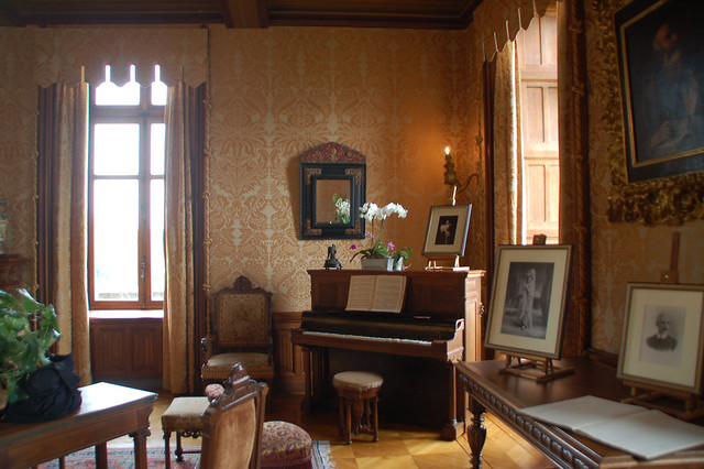 Salon with piano and 19th Century decor | Explore Monceau's … | Flickr ...