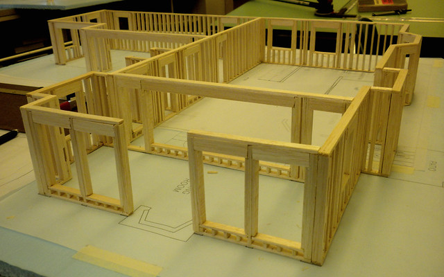 Balsa Wood Model House Framing