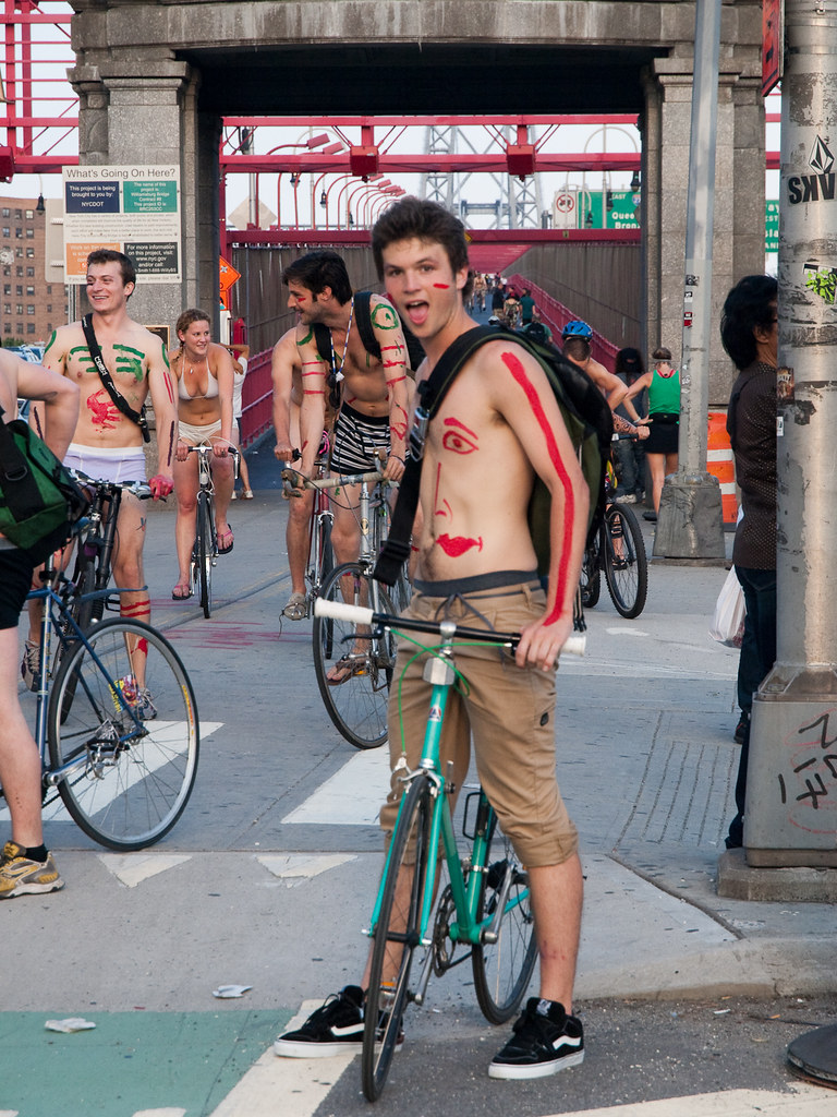 Photos: World Naked Bike Ride held in New York