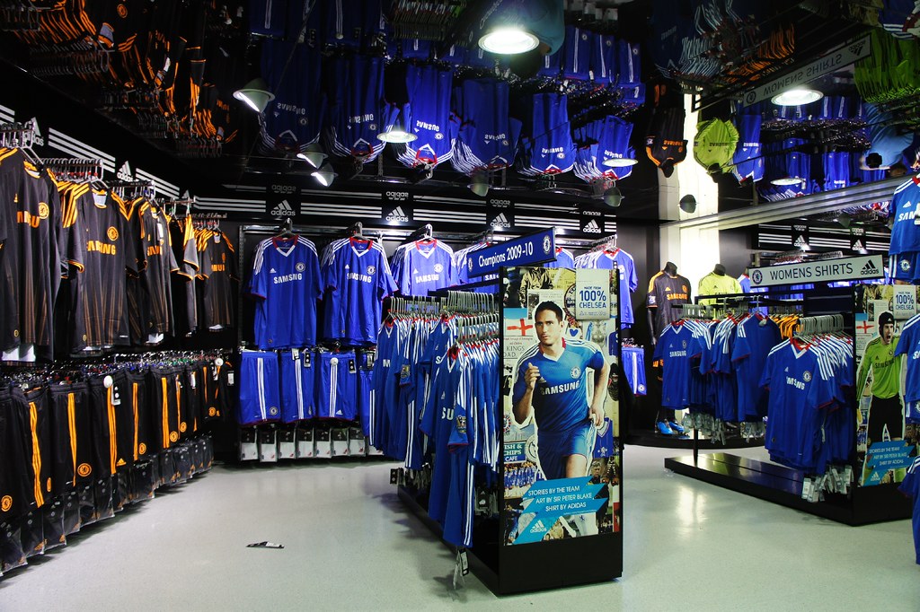 chelsea megastore retro shirts