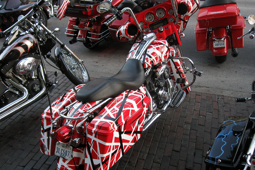 Van Halen motorcycle? | The owner of this motorcycle must be… | Flickr