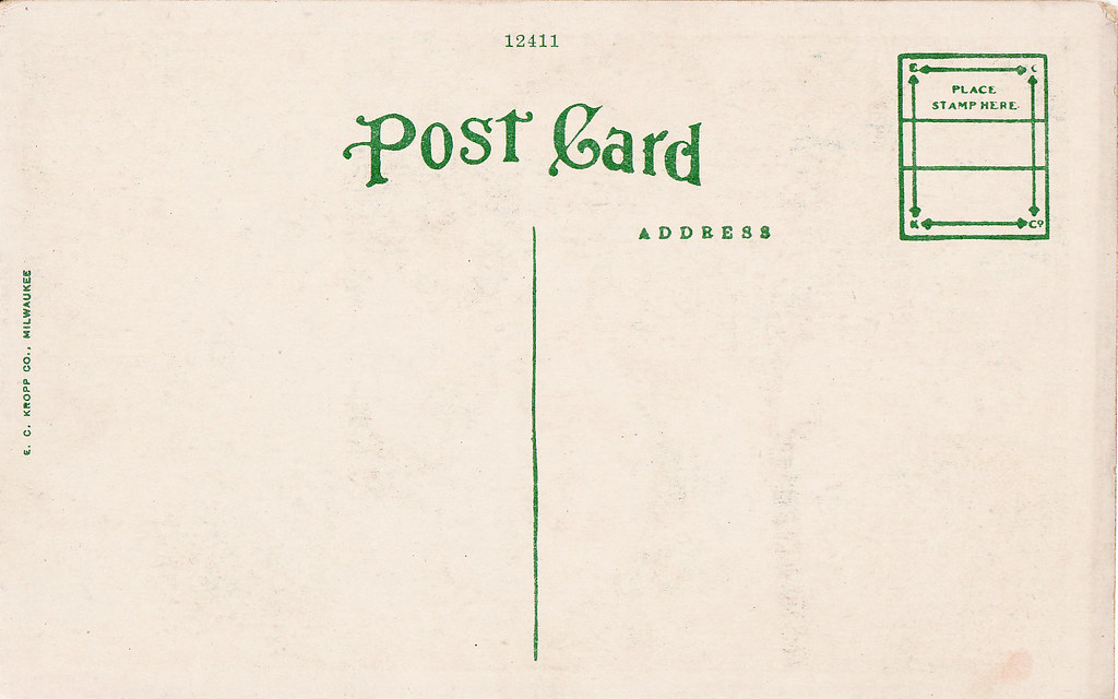 Post Card Back | A splendid vintage postcard back for your a… | Flickr