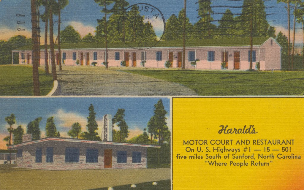 Harold's Motor Court and Restaurant - Sanford, North Carolina