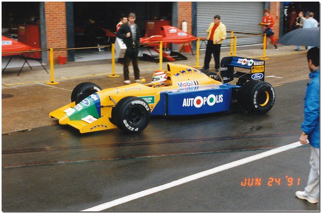 Nelson Piquet Benetton Ford B190B F1. 1991 British GP Test Silverstone 