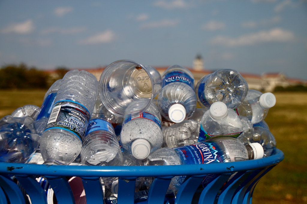 Recycling Water Bottles Recycling bin overflowing with wat… Flickr