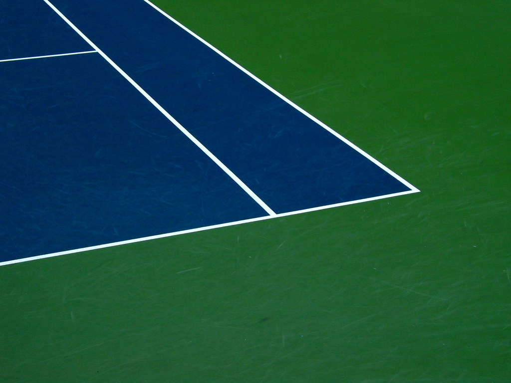 UF Ring Tennis Court Blue Green | Christopher Sessums | Flickr
