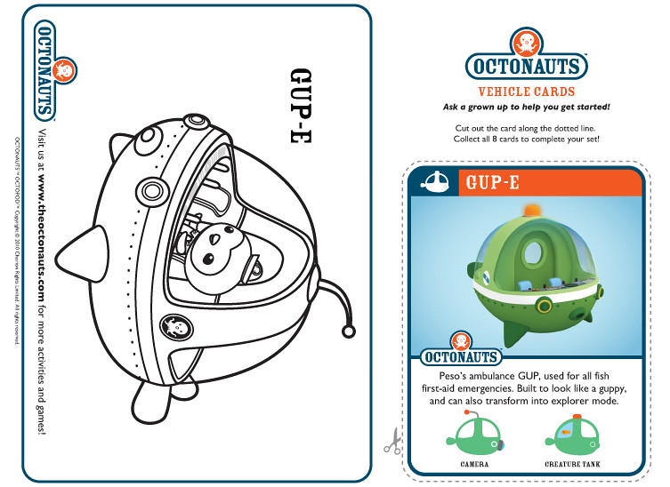 Gup E | Example of the printable octonauts vehicle page you … | Flickr