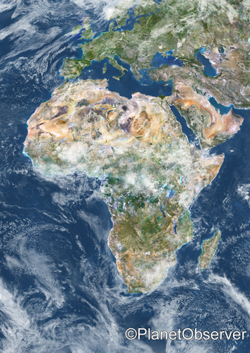World map satellite