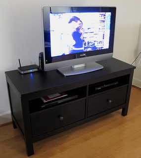 New Ikea TV Stand | We finally got rid of the old black ...