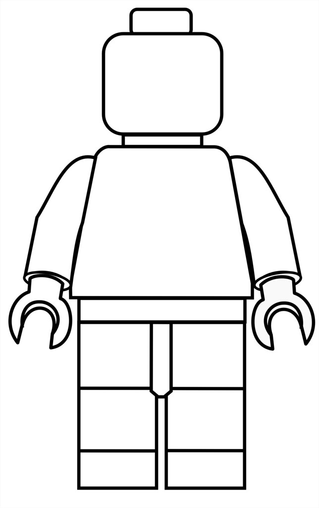 Lego Mini Fig Drawing Template | Dutch's Minifigures | Flickr