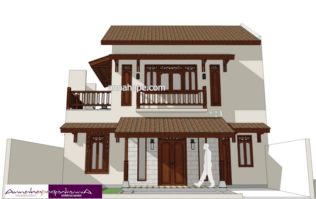  Gambar Desain Rumah Kayu Etnik Hontoh