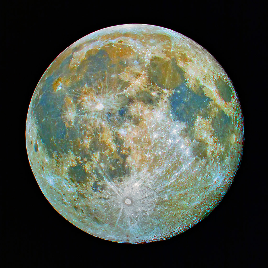The Moon (saturation enhanced natural color) | Full moon Sep… | Flickr