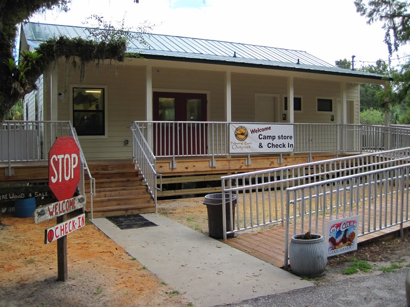 Fisheating Creek Outpost, camp store. Check in area for the campground and also for the canoe and kayak rentals.