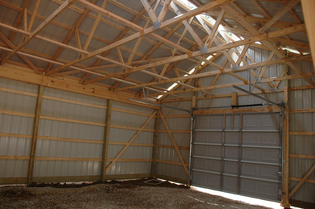 one man + $80,000 = this awesome 30 x 56 metal pole barn