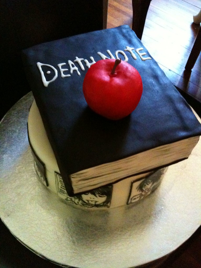 Death note L Lawliet cake Panels done in fondant with edib Flickr