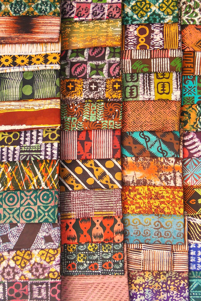 Kente (Batik) Cloth in Market - Kumasi - Ghana | Adam Jones | Flickr