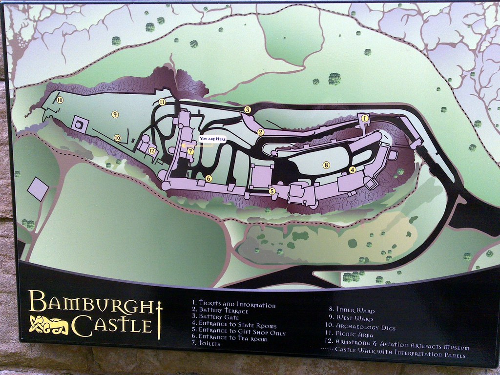 bamburgh castle plan map 29072009 bamburgh castle plan