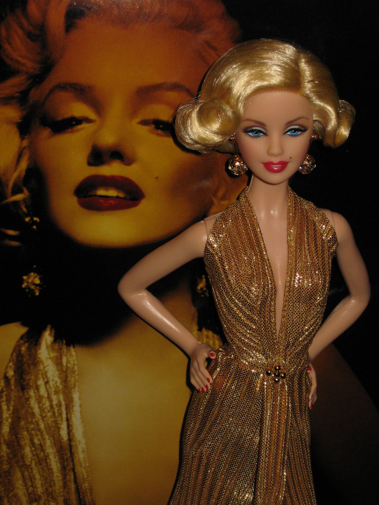 Marilyn Monroe Barbie | Marilyn Monroe Barbie wearing the go… | Flickr