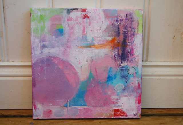Abstract painting on canvas that might be my number 1 by iHanna