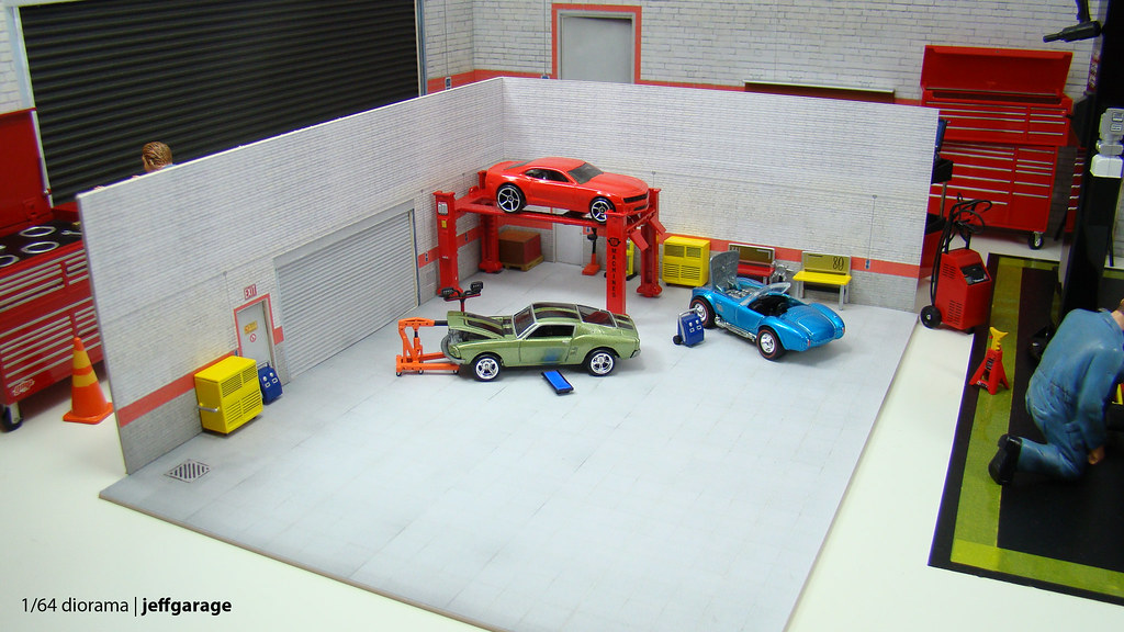 1/64 garage diorama free download