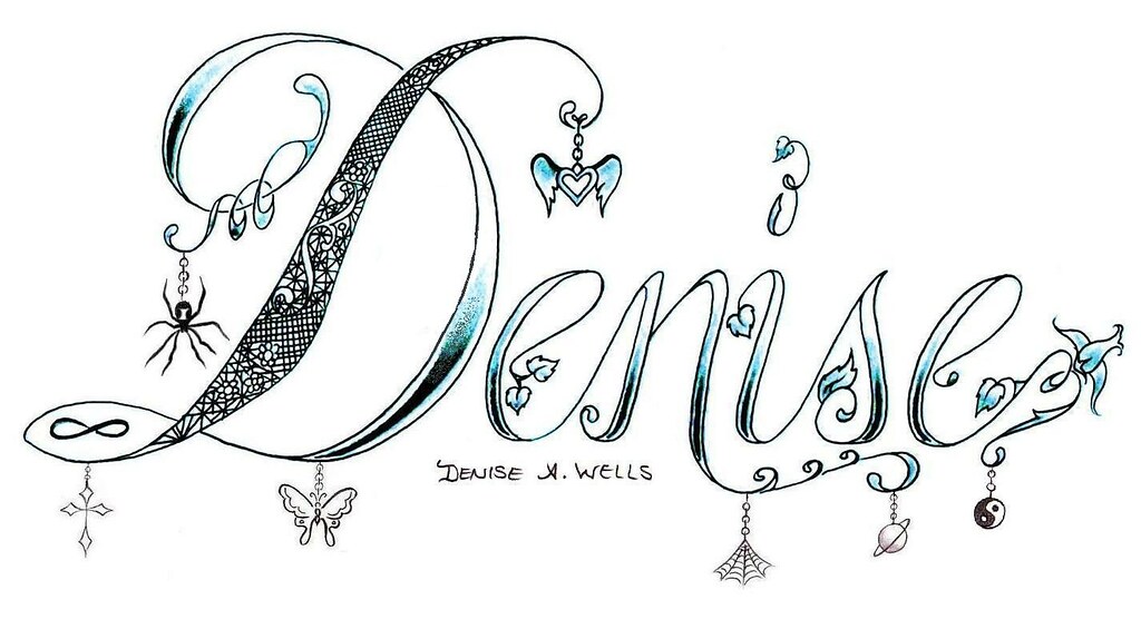 "Denise" Tattoo Design with Charms by Denise A. Wells  Flickr