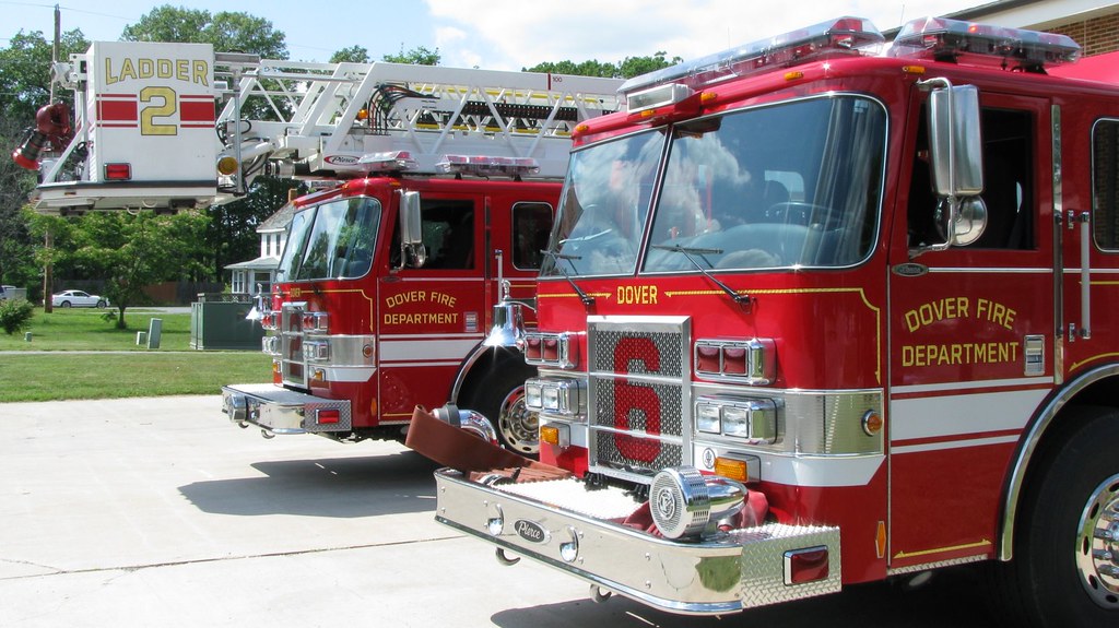 Dover Fire Department | Ladder 2 and Engine 6 at Station 2. | Flickr