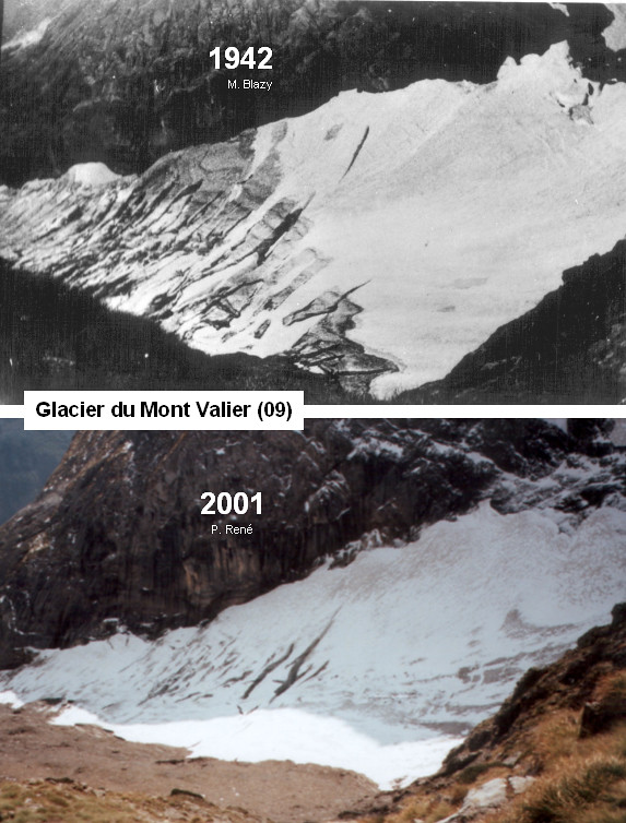 Resultado de imagen de glacier du mont valier asso moraine