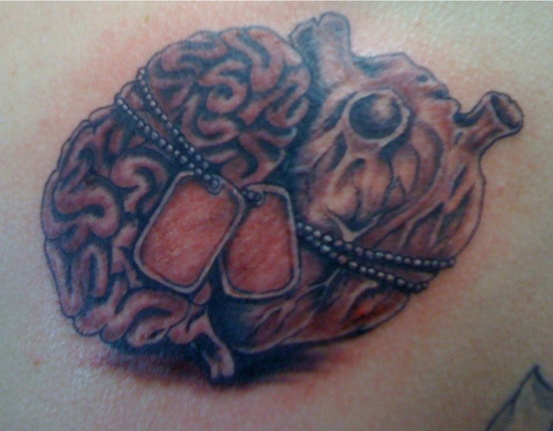 Brain and heart tattoo | Tattoo | Jon1608 | Flickr