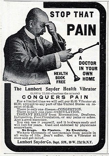 1906 - Lambert-Snyder Health Vibrator | Looks like a lug wre… | Flickr