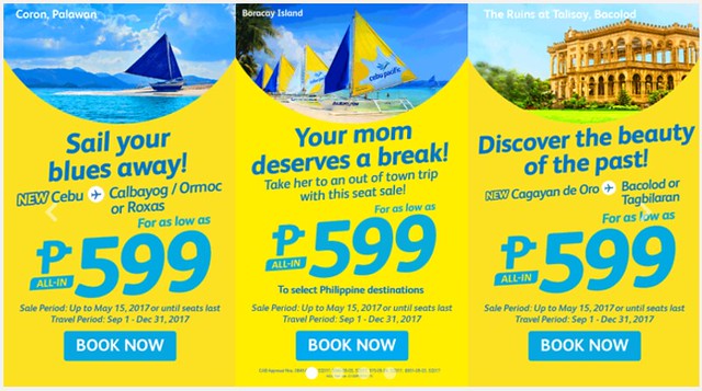 Cebu Pacific Air Take Her Php599 One-way