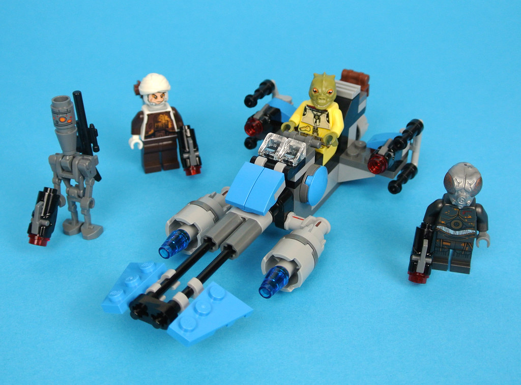 Lego Star Wars 75167 Bounty Hunter Speeder Bike Battle Pack 4-LOM minifigure gun 