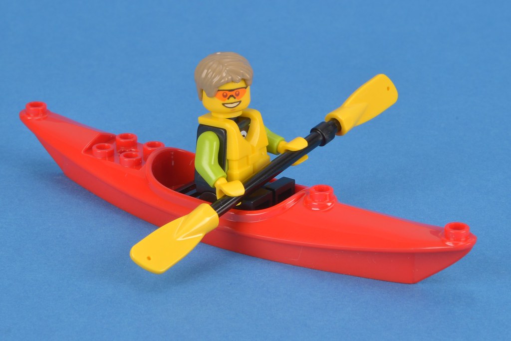 Lego New Red Minifigure Boat Kayak Piece