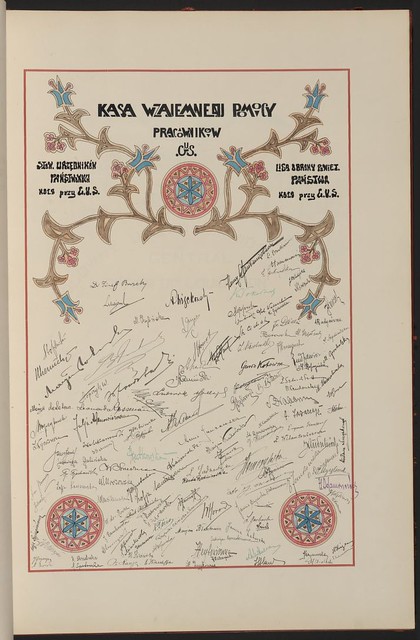 Kasa Wzajemnej Pomocy Pracownikow G. U. S. (Mutual Assistance Fund for G.U.S. Workers). From Unexpected Treasures at America's Library: Heartfelt Friendship Between Nations