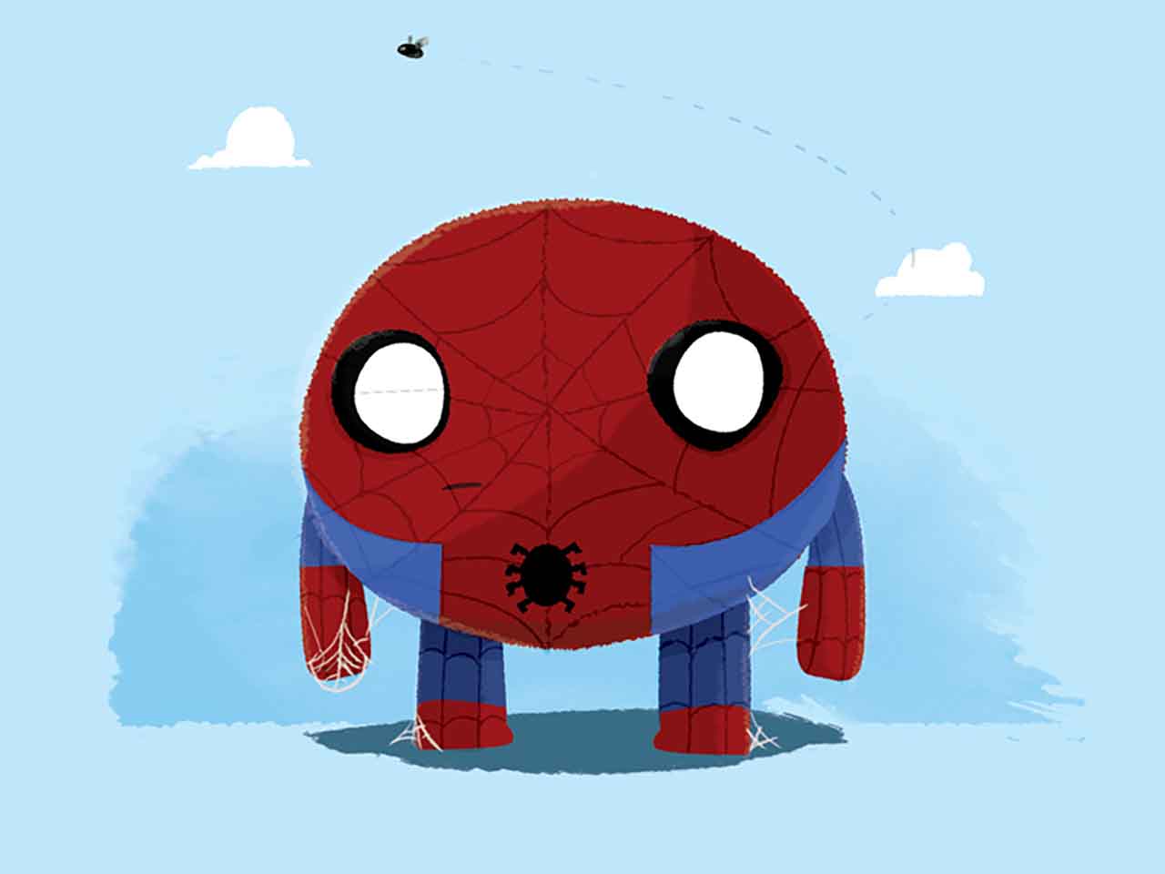 Artist Creates Chubby Superheroes & Villains From Marvel Universe #5: Chubby Spiderman