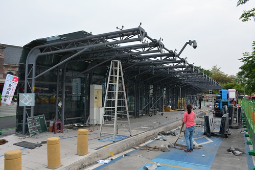 台中BRT A01臺中火車站拆除