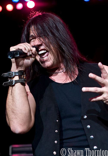Mark Slaughter performing at DTE Energy Music Theatre in Clarkston, MI on 9/1/11. Photo by Shawn Thornton