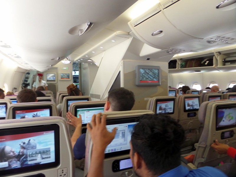 Emirates A380 from Dubai to Bangkok