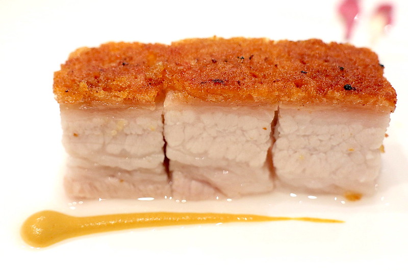 The most amazingly crispy skinned roasted pork belly