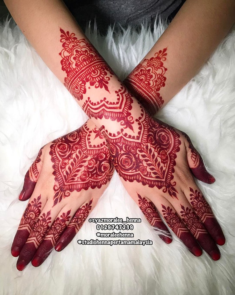 FULL SET HENNA PENGANTIN jenis lukisan LACE Flickr