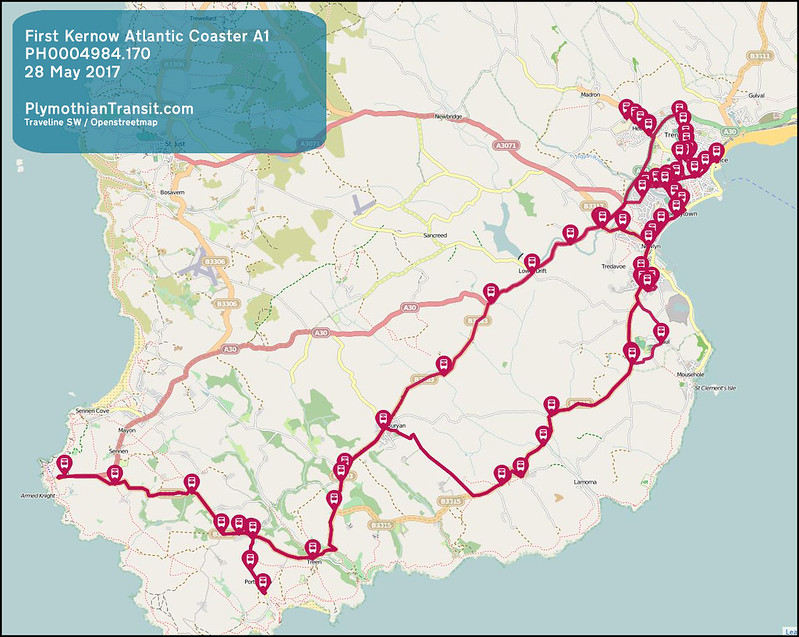 2017 05 28 FIRST SOUTH WEST LTD ROUTE-A1 MAP