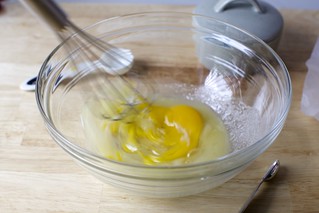 a one-egg batch, here